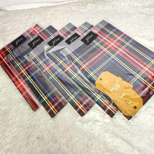 Jcrew plaid ugly sweater wrapping paper 5 packets w/gift tags! Vintage